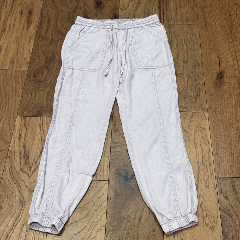 Hei Hei Anthropologie Lavender Lyocell Jogger Pants Womens XS Purple Drawstring